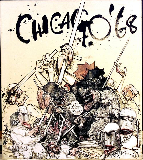 60s counterculture illustration by Ralph Steadman