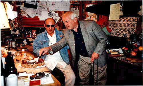 famed novelist Hunter S. Thompson and cartoonist Ralph Steadman