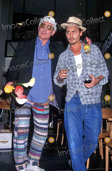 Hunter S. Thompson with his good friend Johnny Depp