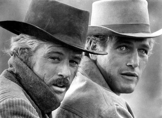 Robert Redford and Paul Newman in the film 'Butch Cassidy and the Sundance Kid'