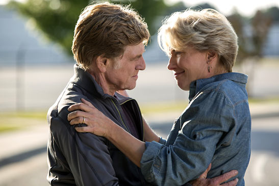 Emma Thompson and Robert Redford in a scene from the movie 'A Walk in the Woods'