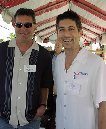 Rex Pickett with Sideways director Alexander Payne