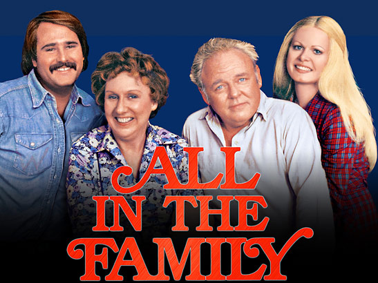 poster for the sitcom 'All in the Family'
