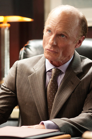 Ed Harris as a ruthless businessman in the film 'Man on a Ledge'
