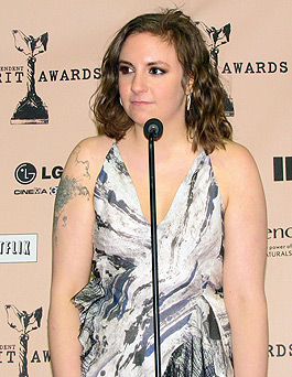 Best First Screenplay awardee Lena Dunham