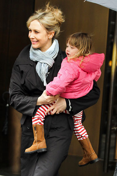 Vera Farmiga with 2-year old daughter Gytta