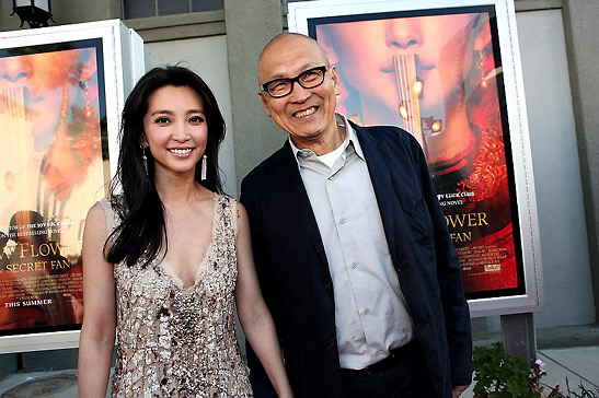 director Wayne Wang with Chinese actress Li Bing Bing