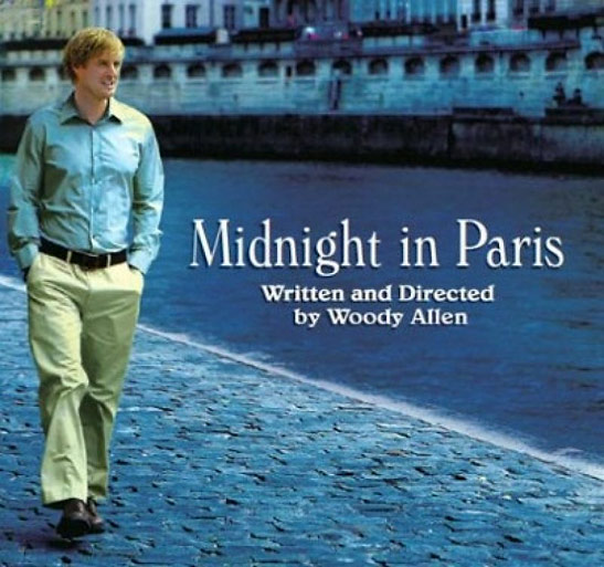 poster for the Woody Allen film 'Midnight in Paris'