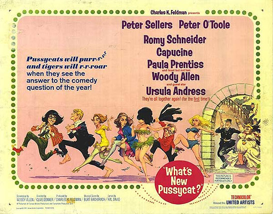 poster for the film 'What's New Pussycat?'