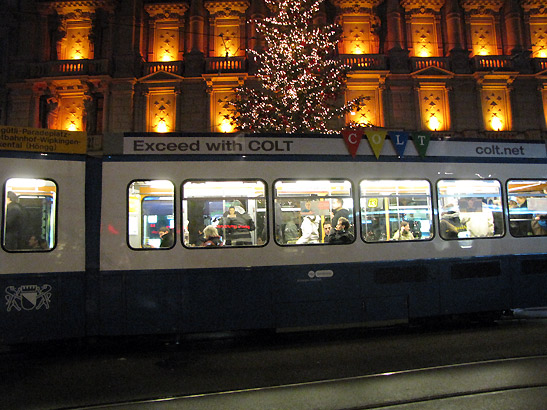 train at the Bahnhofstrasse