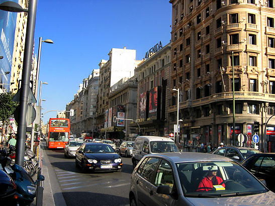 Madrid's main thoroughfare, the Gran Via