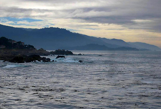 view of the Monterey Bay coastline