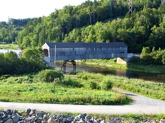 one of the many covered bridges in New Brunswick