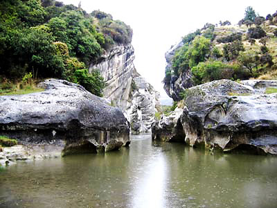 swimming hole at the Claremont Country Estates, North Canterbury