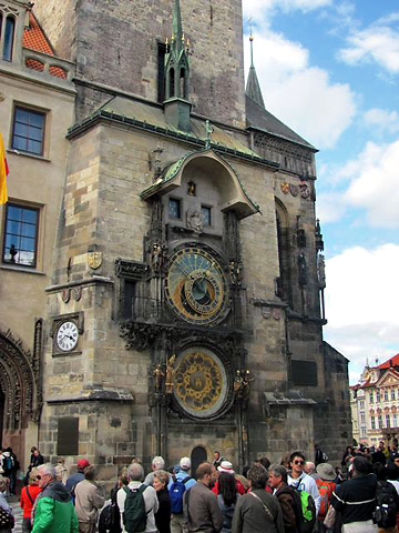 the Astronomical Clock in Old Town Square, Prague