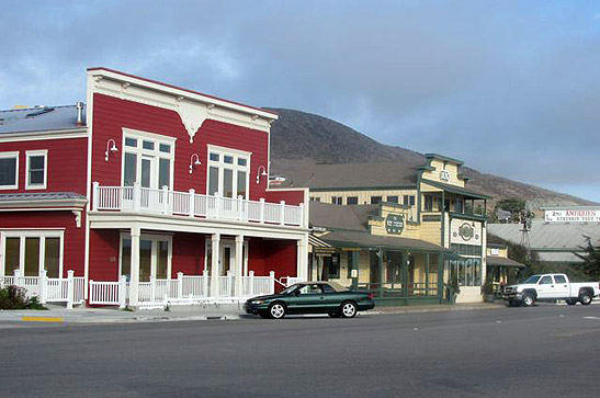 street scene with a western cowboy feel, Cayucos