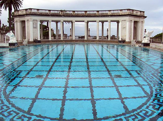 a pool at the Hearst Castle