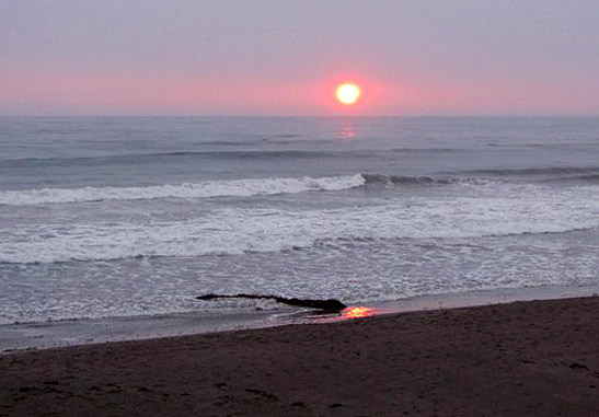 sunset at the beach