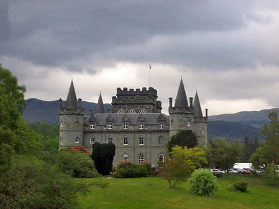 Duke of Argylls castle in Inveraray, Scotland