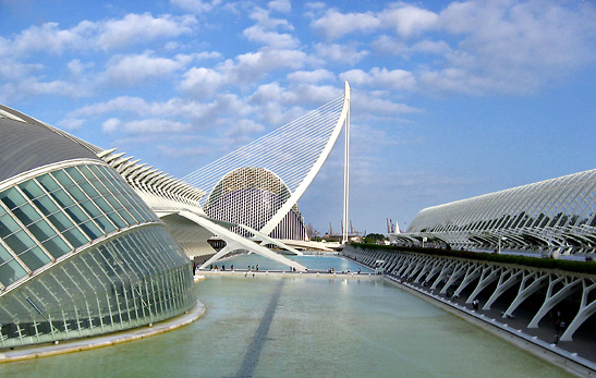 City of Arts and Sciences' futuristic architecture, Valencia, Spain