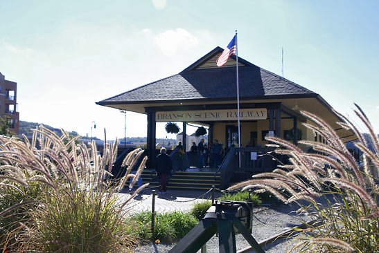 the historic Branson train station