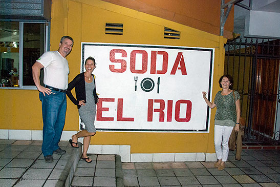 at a Soda El Rio dining place