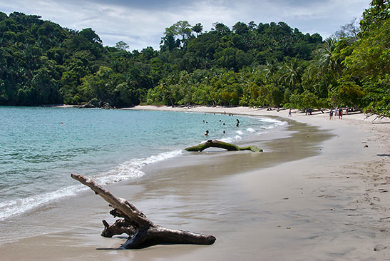 one of the beaches at Manuel Antonio National Park