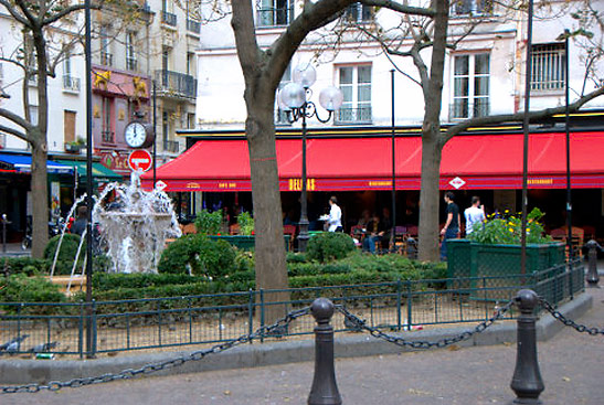 spot near Ernest Hemingway's former living quarters, Paris