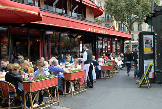 the La Rotonde, one of the legendary cafes along Boulevard du Montparnasse