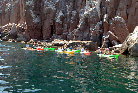 kayaking on the Sea of Cortez