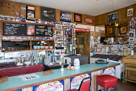 memorabilia at the Bagdad Cafe