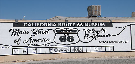 the Route 66 Museum in Victorville