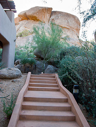 steps leading to a casita