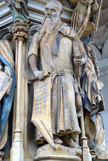 figure of Moses at the Well of Moses in Champmol, Burgundy