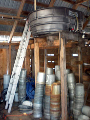 maple syrup evaporator at Kearsarge Gore Farm