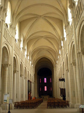 interior of the Abbaye-aux-Dames, Caen
