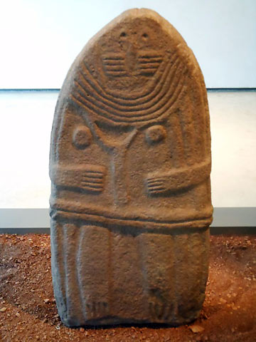 prehistoric sculpture at the Fenaille Museum in Rodez