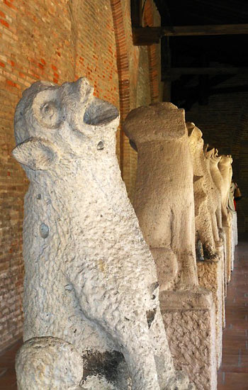 gargoyles guarding cloister at Augustin Museum, Toulouse