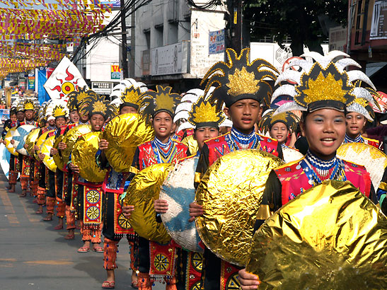 dancers from Kiwalan, Iligan performing at the Kasadya street dancing