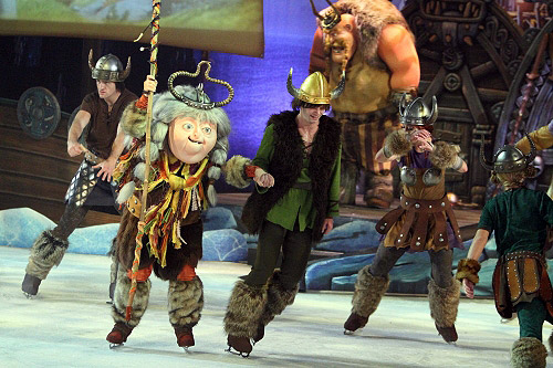 How to Train Your Dragon Ice Show on board the Allure
