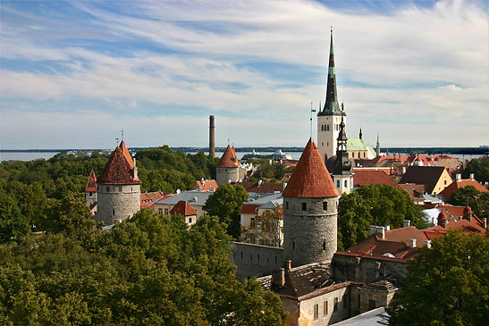 medieval structures in Tallinn, Estonia
