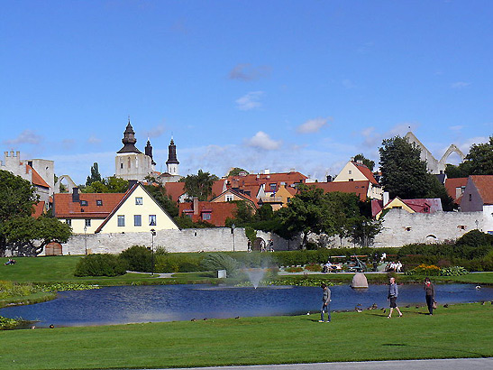 the Ringmuren or the Ring of Wall, Visby, Sweden
