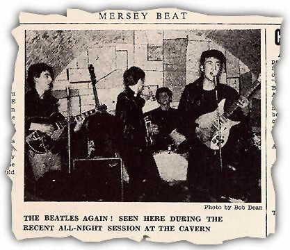 early Beatles newspaper clipping
