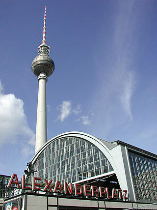 the TV tower at Berlin Alexanderplatz