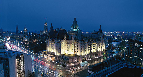 the Fairmont Chteau Laurier at night, Ottawa