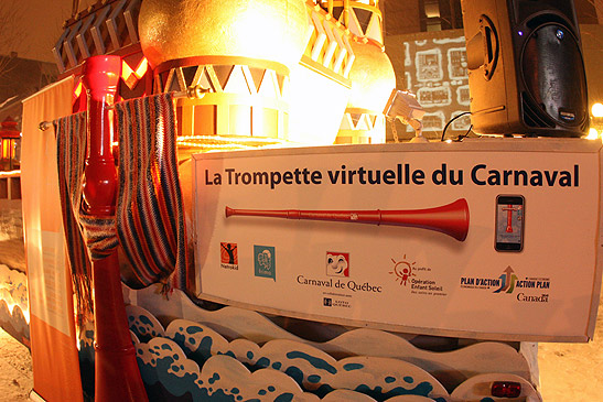 sign for the Carnival, Quebec