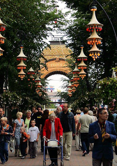 main entrance to Tivoli Gardens, Copenhagen