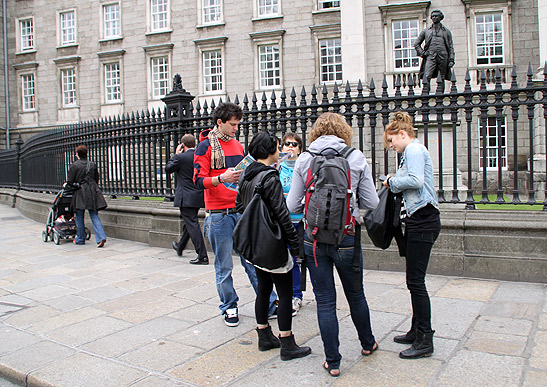a group of students Dublin City Centre, Ireland