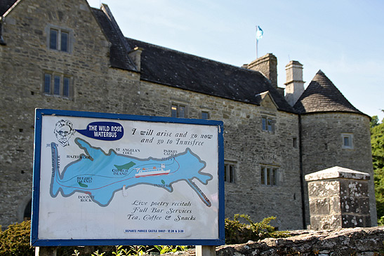 a sign with map for the Yeats Country Tour in County Sligo