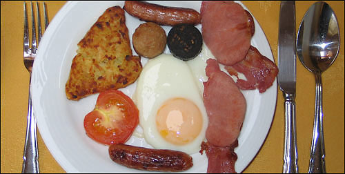 a full Irish breakfast